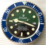 Rolex Sea-dweller Grün-schwarz-Blau Silent scannende Wanduhr Rolex Sea-dweller Grün-schwarz-Blau Silent scannende Wanduhr