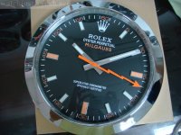 Rolex Milgauss Wanduhr kein ticken Mineralglas 34 cm Rolex Milgauss Wanduhr kein ticken Mineralglas 34 cm